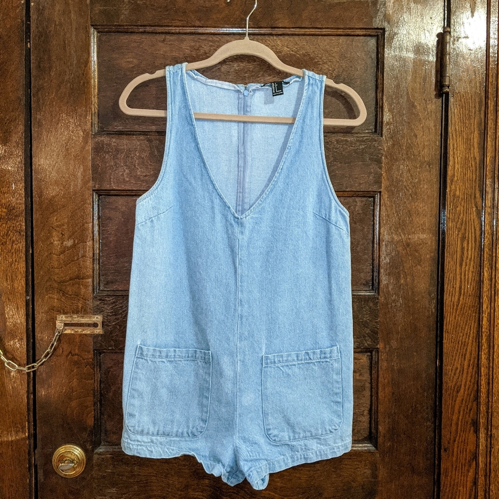 Denim Romper